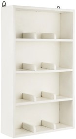 Ib Laursen Nástenná polica 12 Rooms White Recycled Wood