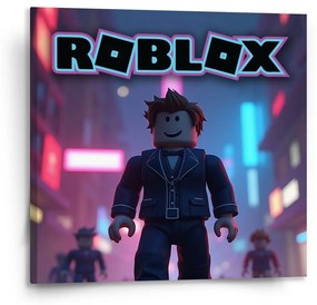 Sablio Obraz ROBLOX Neonové město - 110x110 cm