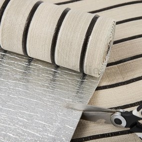 Samolepiace panely na stenu TPL0000008, cena za kus, rozmer 270 cm x 48,5 cm, lamely sivé , IMPOL TRADE