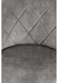 Barová stolička 106x47 cm šedá/čierna