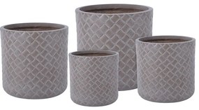 Kvetináč LT14743-4S 24x24x24 cm TAUPE P188