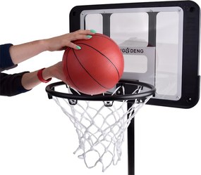 JOKOMISIADA Basketbalový kôš so stojanom, nastaviteľný 2,7 m + lopta SP0818