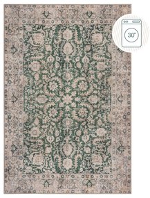 Zelený prateľný koberec 190x290 cm Beau Floral – Flair Rugs