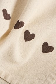 Ib Laursen Bavlnená utierka Johanne Brown Hearts