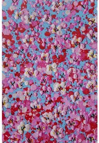 Flower Boat obraz modro-ružový