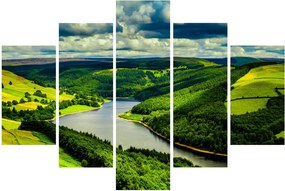 Obraz - Zelená krajina (150x105 cm)