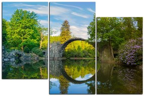 Obraz na plátne - Most v parku v Kromlau 1246D (90x60 cm)
