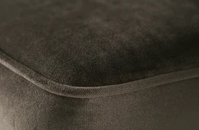 BePureHome Statement XL 372 cm veľká zamatová sedačka - Khaki