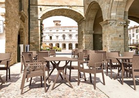 Siesta Exclusive Záhradný stôl Ibiza 140 Hnedý