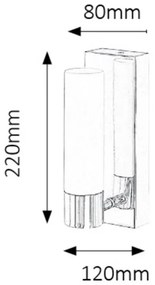 Rabalux 5749 - LED Kúpeľňové nástenné svietidlo JIM 1xLED/5W/230V IP44
