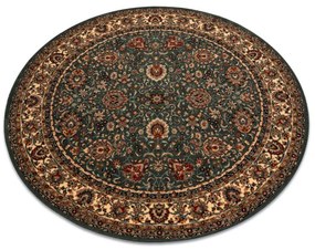 Koberec KASHQAI 4362 410 ornament, zelený / béžový kruh