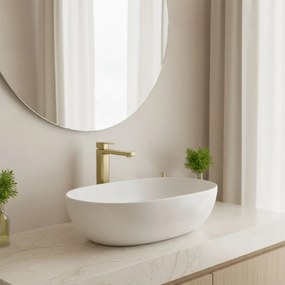 Rea Arlo, vysoká umývadlová batéria h-295, zlatá matná, REA-B0977