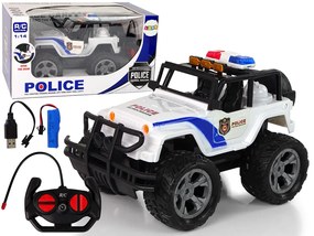 Lean Toys Policajné auto na diaľkové ovládanie