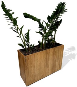 Dekorstudio Elegantný drevený dubový kvetináč do interiéru aj exteriéru 60x40x20cm