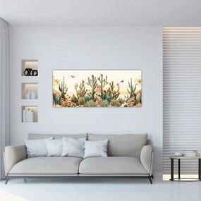 Obraz - Púšť, aquarel (120x50 cm)