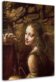 Gario Obraz na plátne Madona v jaskyni - Leonardo da Vinci, reprodukcia Rozmery: 80 x 120 cm