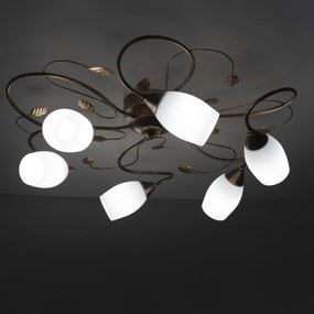 BRILAGI - Stropné svietidlo GRACE 6xE27/40W/230V s priemerom 79 cm, patina/medené