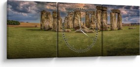 Obraz Stonehenge (s hodinami) (90x30 cm)