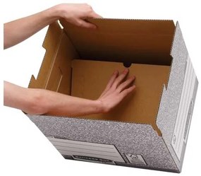 Archivačný kontajner Fellowes Bankers Box Fast Fold - 10 ks, sivá
