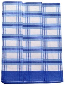 Polášek Károvaná utierka Egypt – 3 ks - č. 15 | Tmavomodrá / modrá