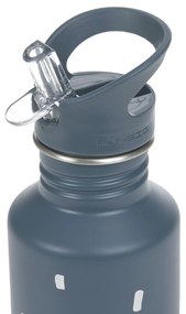 Antikorová fľaša na pitie - Happy Prints midnight blue