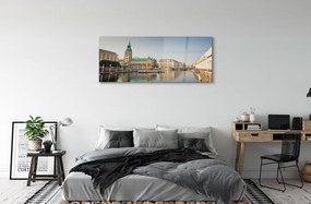 Obraz na akrylátovom skle Nemecko hamburg river katedrála 120x60 cm