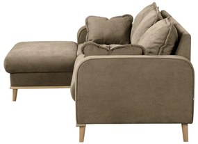 Svetlohnedá rohová pohovka (ľavý roh) Beata - Ropez