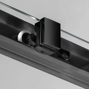 Gelco Gelco, SIGMA SIMPLY BLACK štvrťkruhová sprchová zástena 1000x1000mm, R550, číre sklo, GS5510B