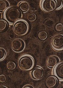 Koberce Breno Metrážny koberec DROPS 43, šíře role 400 cm, hnedá, viacfarebná