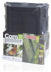 Kompostér, 800 l, čierna