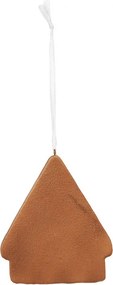 Závesná dekorácia zasnežená perníková chalúpka Frosted Ginger - 9*1*10 cm