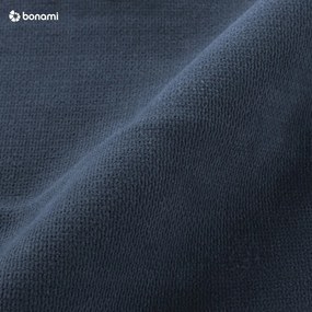 Lavica s úložným priestorom z dubového dreva s modrým sedákom Retro - The Beds