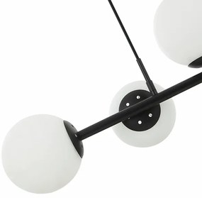 Luster na lanku MADDIE 5xE14/5W/230V čierny