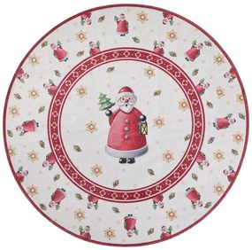 Villeroy & Boch, Kusový koberec Villeroy & Boch Toy's delight 106273 Cream, Red kruh, 160x160 (priemer) kruh, červená, obývacia izba