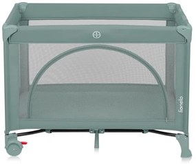 Lionelo - Cestovná postieľka LAURA šalviová zelená