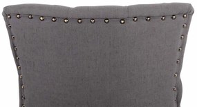 Jedálenská stolička Aberdeen - látka, drevené nohy antik svetlé - Tmavo sivá