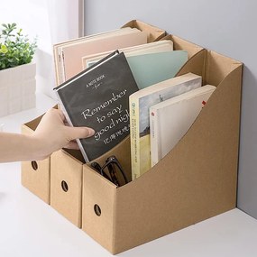 Čisté dřevo Drevený organizér / priečinok na dokumenty alebo časopisy