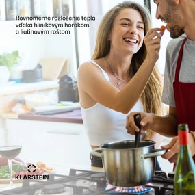 Klarstein Ignito 5 Zonen, plynová varná doska, 5 Sabaf horákov, nehrdzavejúca oceľ, strieborná