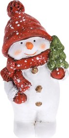 Vianočná figúrka Snehuliak 14 cm