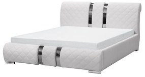 Posteľ Wiko, Rozmer postele: 180x200, Dostupné poťahy: ekokoža Soft 017 5x5 + ekokoža Soft 017 (biela)