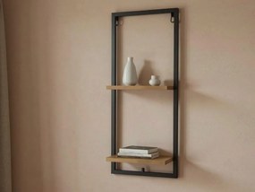 Kovová nástenná polica TANDOR 20x55 cm