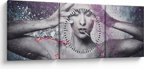 Obraz - Energia (s hodinami) (90x30 cm)
