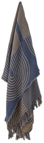Bloomingville Prehoz z recyklovanej bavlny Tiffanie Blue 160 x 130 cm