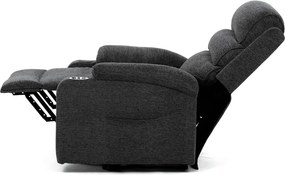 Elektrické polohovacie kreslo TV-S8348 GREY2 Farba: Sivá