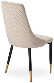 Jedálenská stolička VERMONT zamatová, béžová