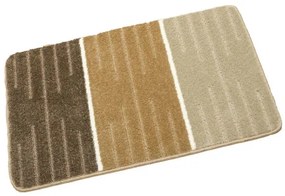 Sada kúpeľňových koberčekov COMO béžová / krémová, pruhy