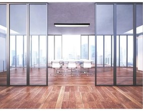 LED Stropné svietidlo LED/32W/230V 4000K 120x13 cm čierna