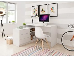 Písací stôl TUNGO biely