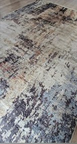HU Sivo béžovo modrý moderný koberec VELVET M299 Rozmer: 60x100 cm