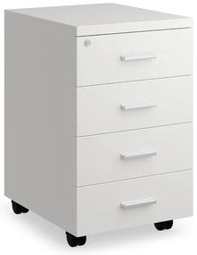 Kontajner SimpleOffice 40 x 48 cm - 4 zásuvky, biela